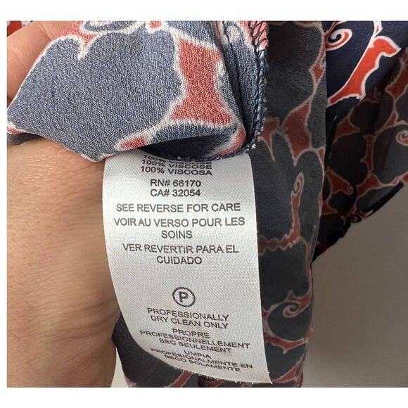 SOLD Anthropologie Dhruv Kapoor Swirled Abstract Midi Skirt Sz. S - Picture 9 of 10